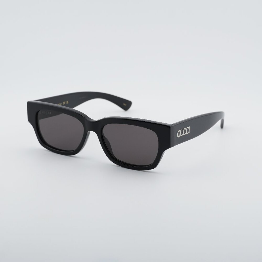 Gucci GG1794S 001 Sunglasses Black Square Frame, Grey Lenses